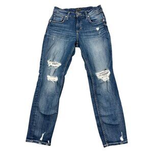 Silver Jeans Co. Boyfriend Mid-Rise Slim Leg Jeans